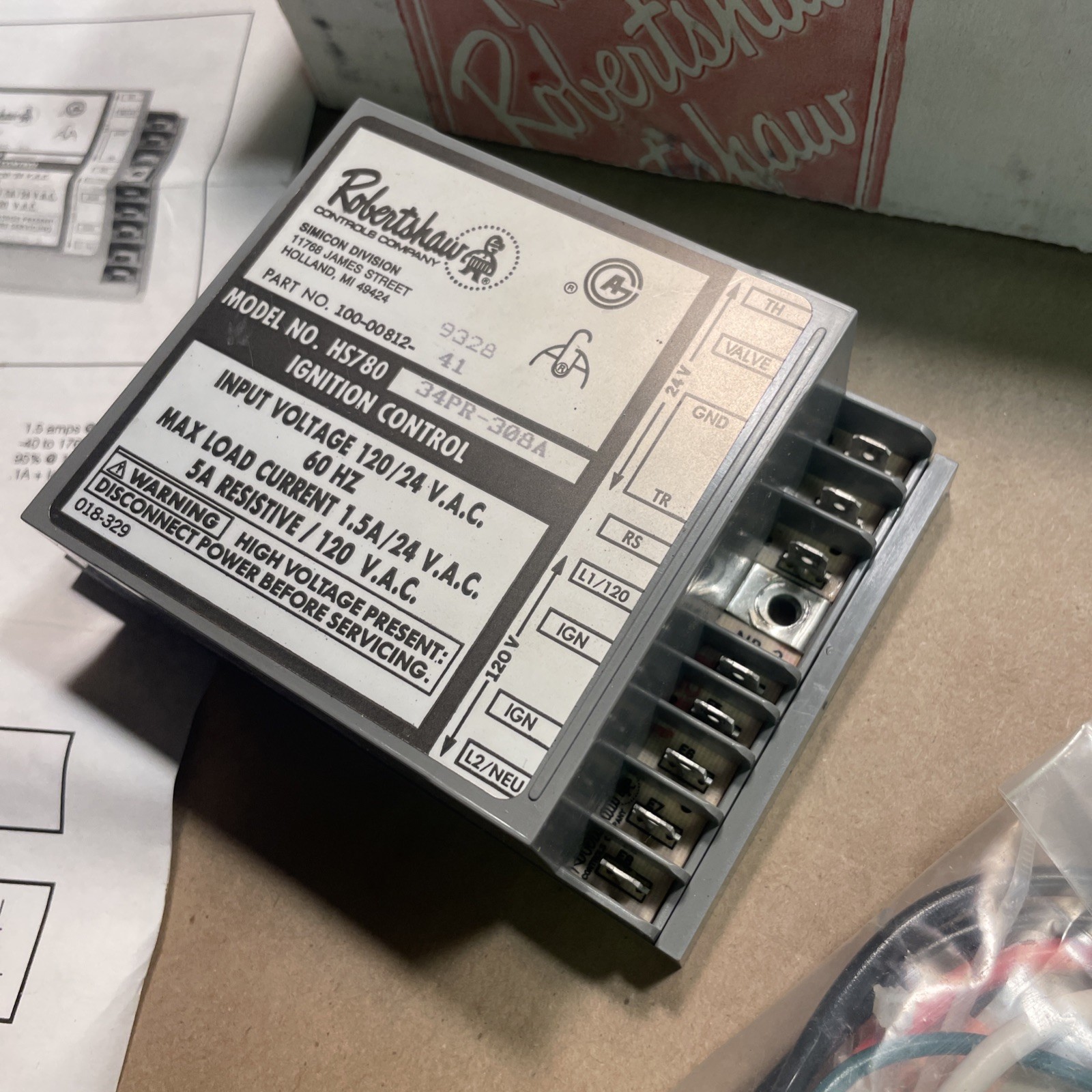 Robertshaw 780-789 Uni-Kit Replacement ICB HS780-34PR-308A Ignition Control NEW