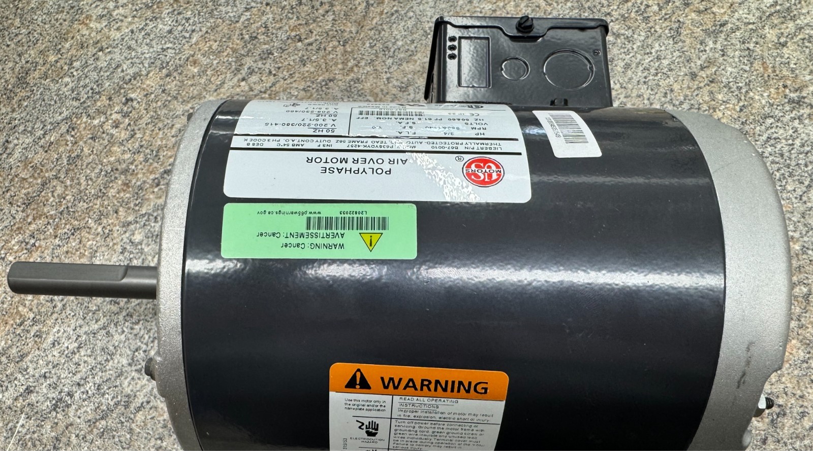 Liebert KIT-B670010 3/4 HP 3 Phase Condenser Fan Motor B67-0010 208-230/460V