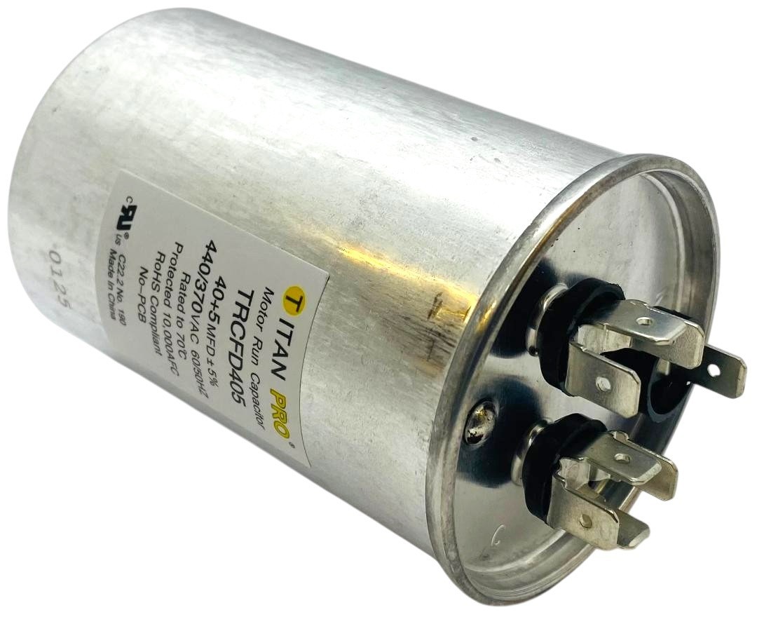 Titan Pro TRCFD405 Run Capacitor 40+5 MFD 440/370V