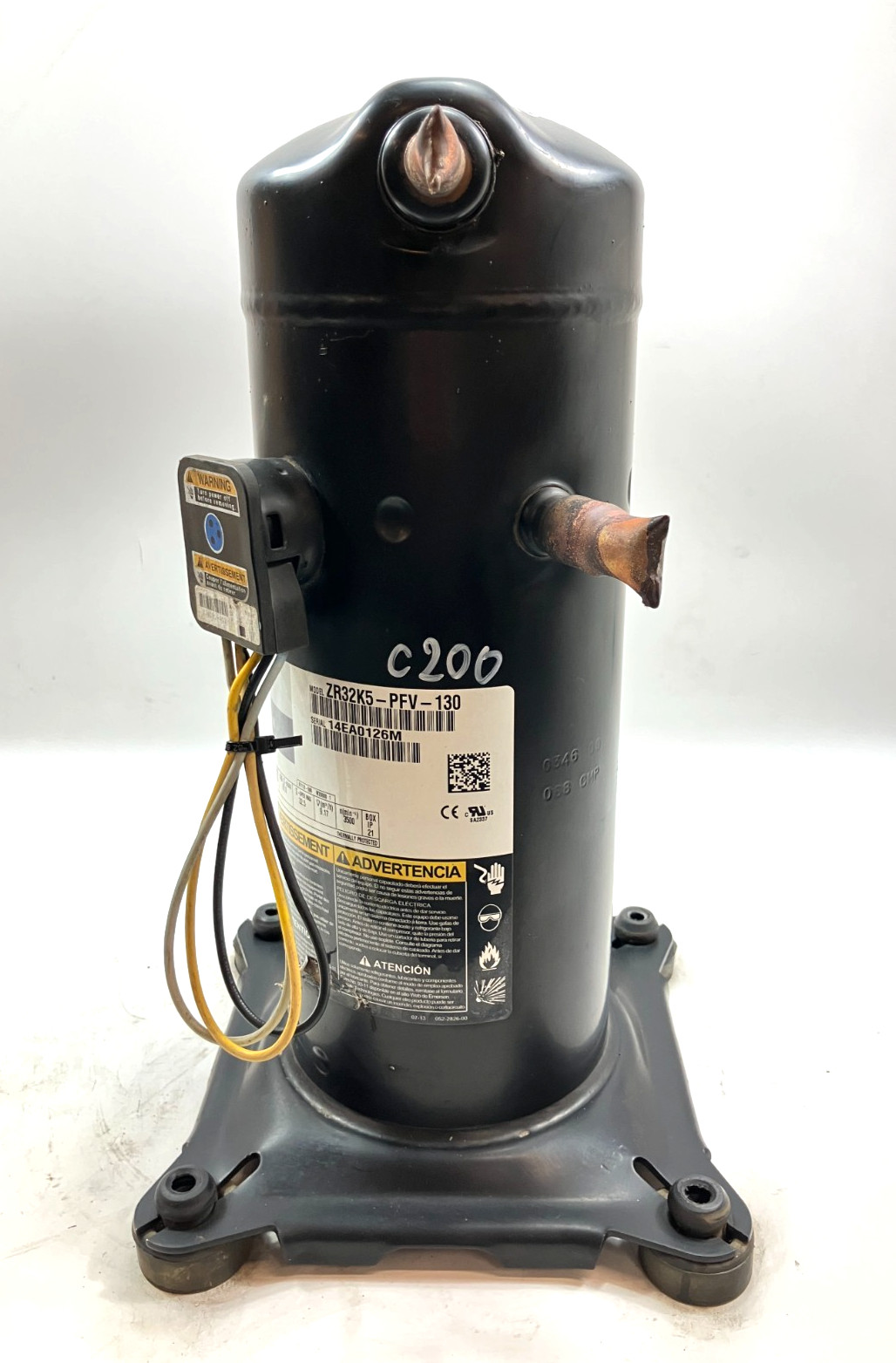 Copeland 2.5 Ton Scroll A/C Condenser Compressor ZR32K5-PFV-130 R-22 used #C200