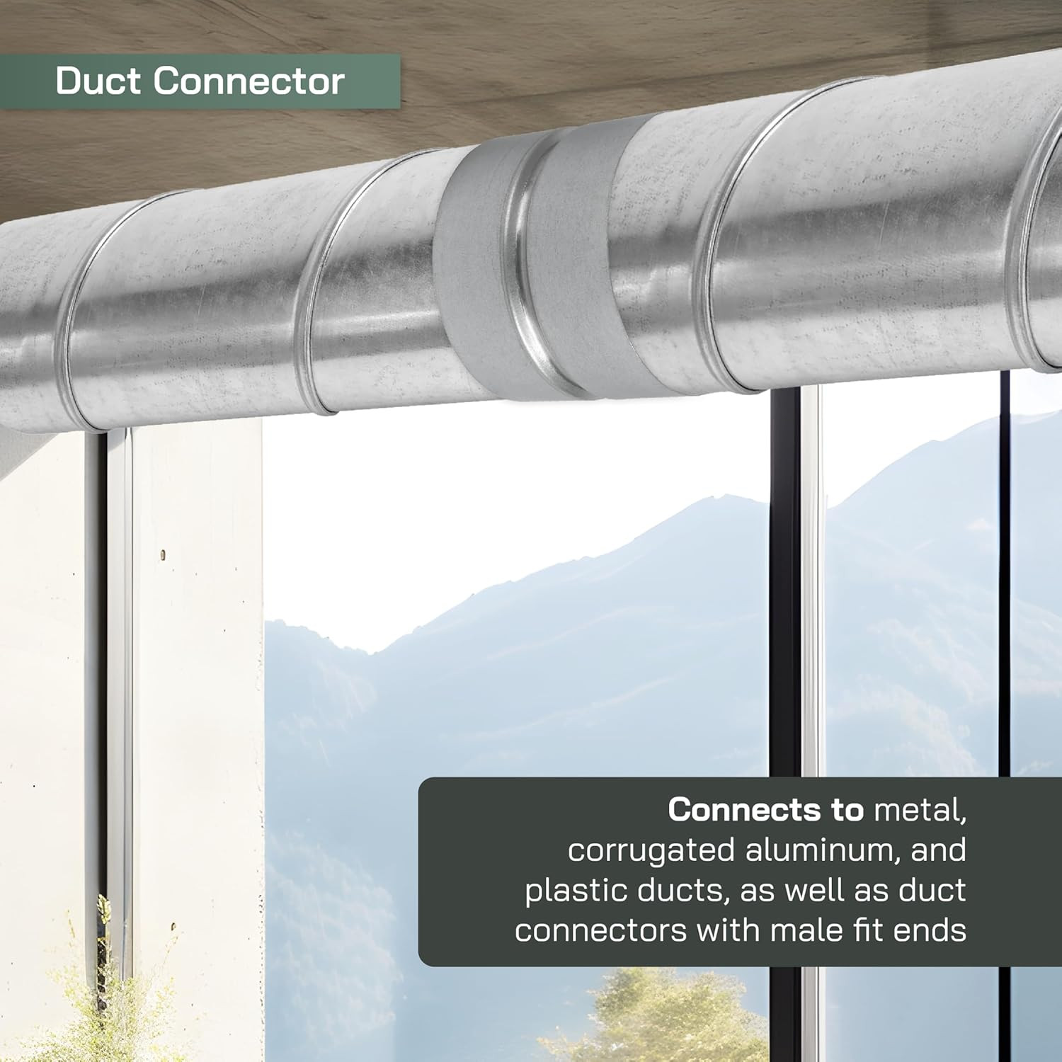 4” Inch Galvanized Steel Duct Connector – round Ventilation Duct Extension – Me