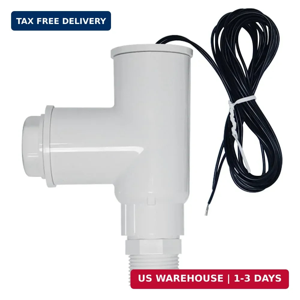 SS1 Float Switch for HVAC Condensate Overflow Safety Sensor White PVC with 3/4 t