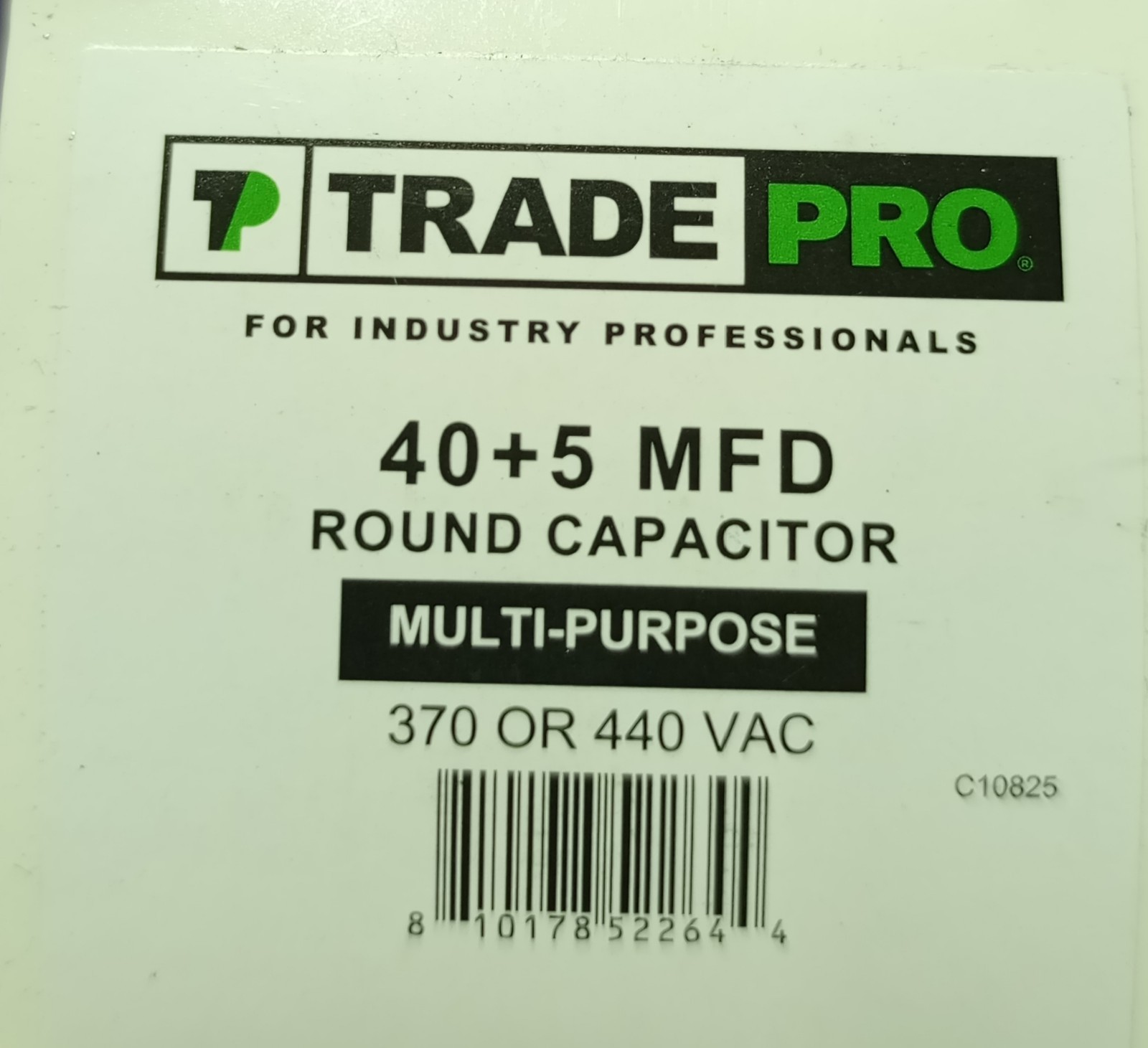 Lot Of 5 Trade Pro 40+5 MFD Round Capacitor