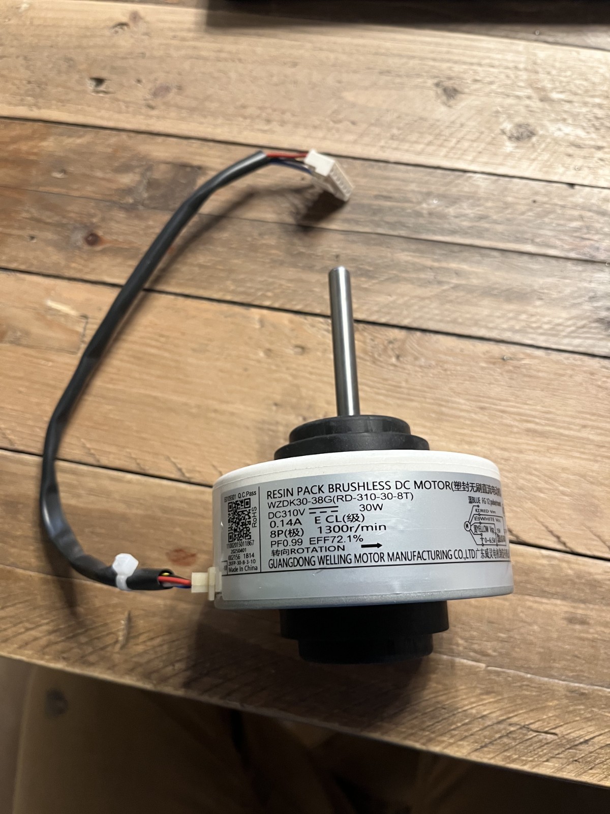 Resin pack brushless DC motor WZDK30-38G