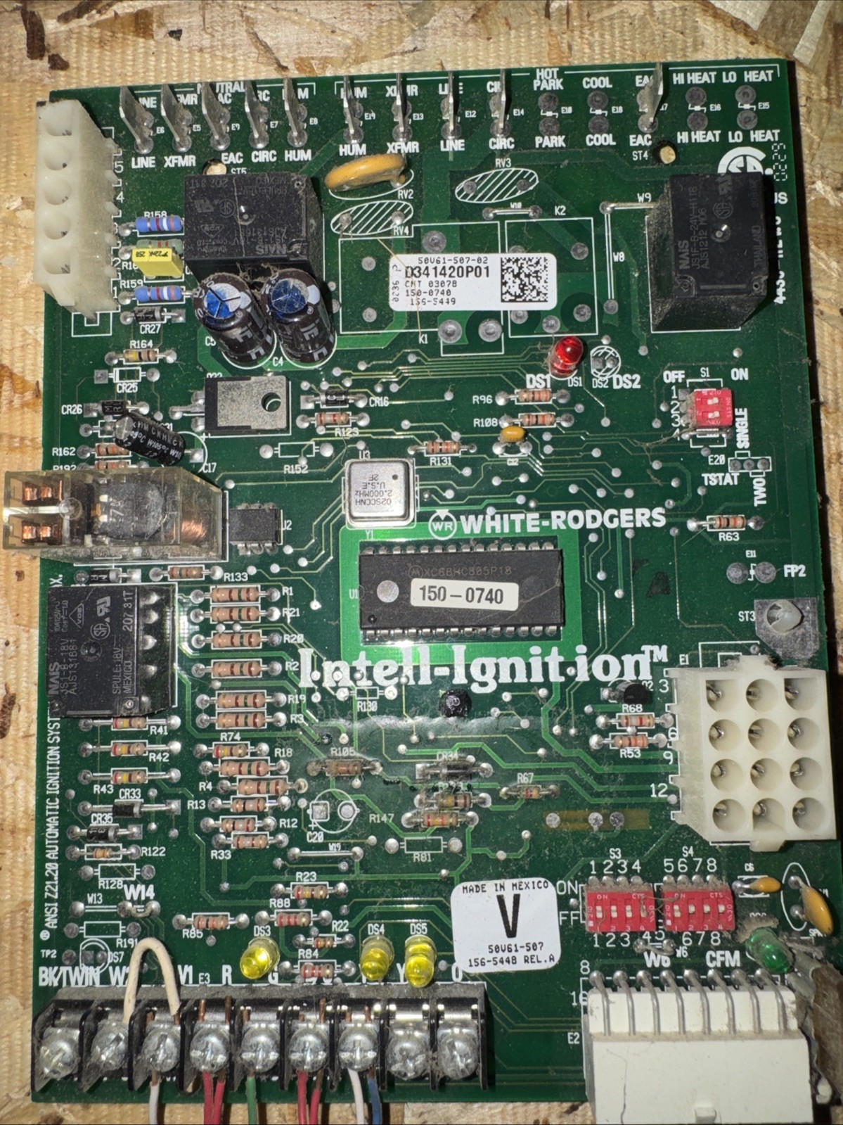 White Rodgers Intell-Ignition D341420P01 Furnace Control Board OEM