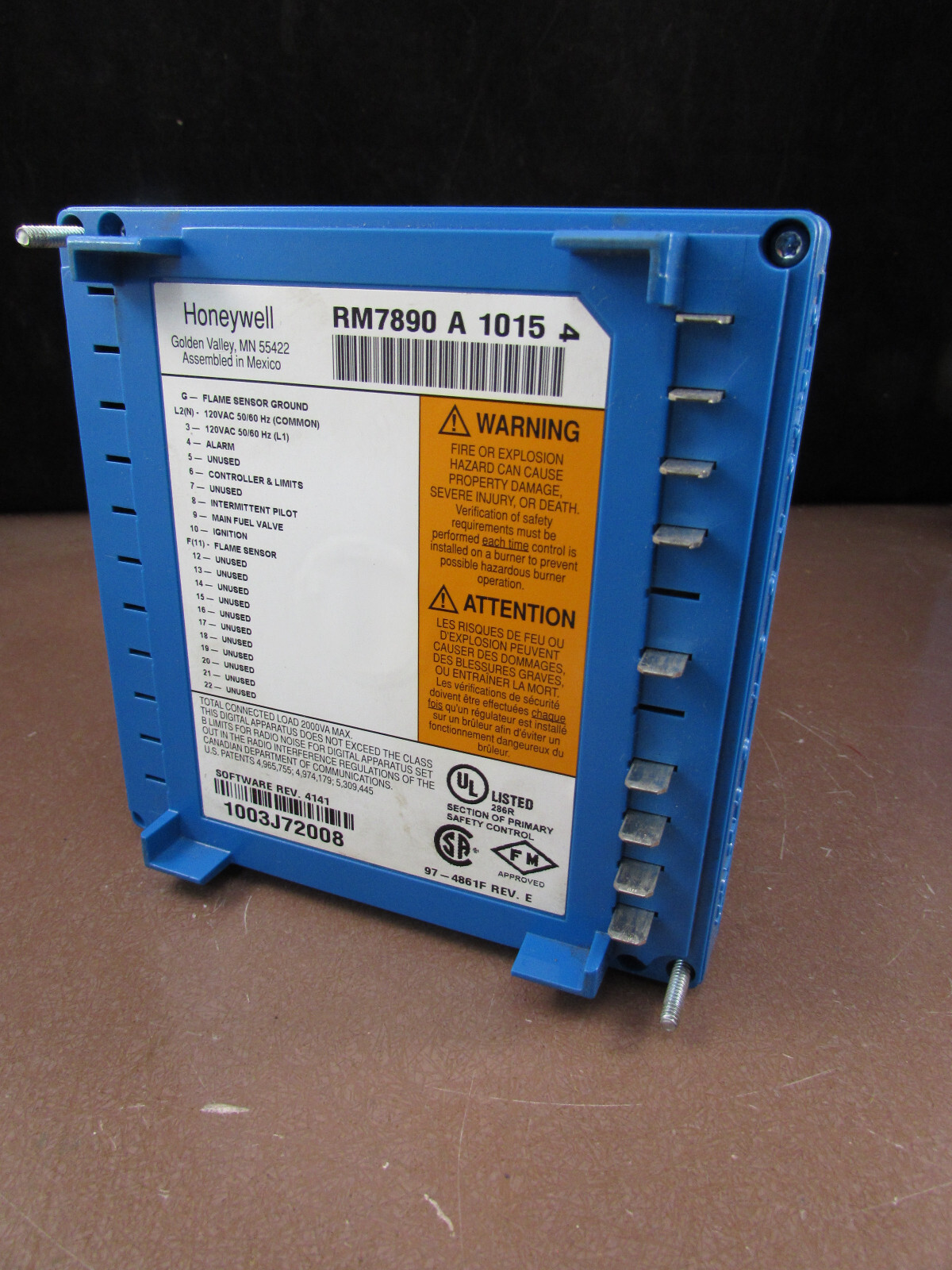 Honeywell RM7890A1015 Burner Controller