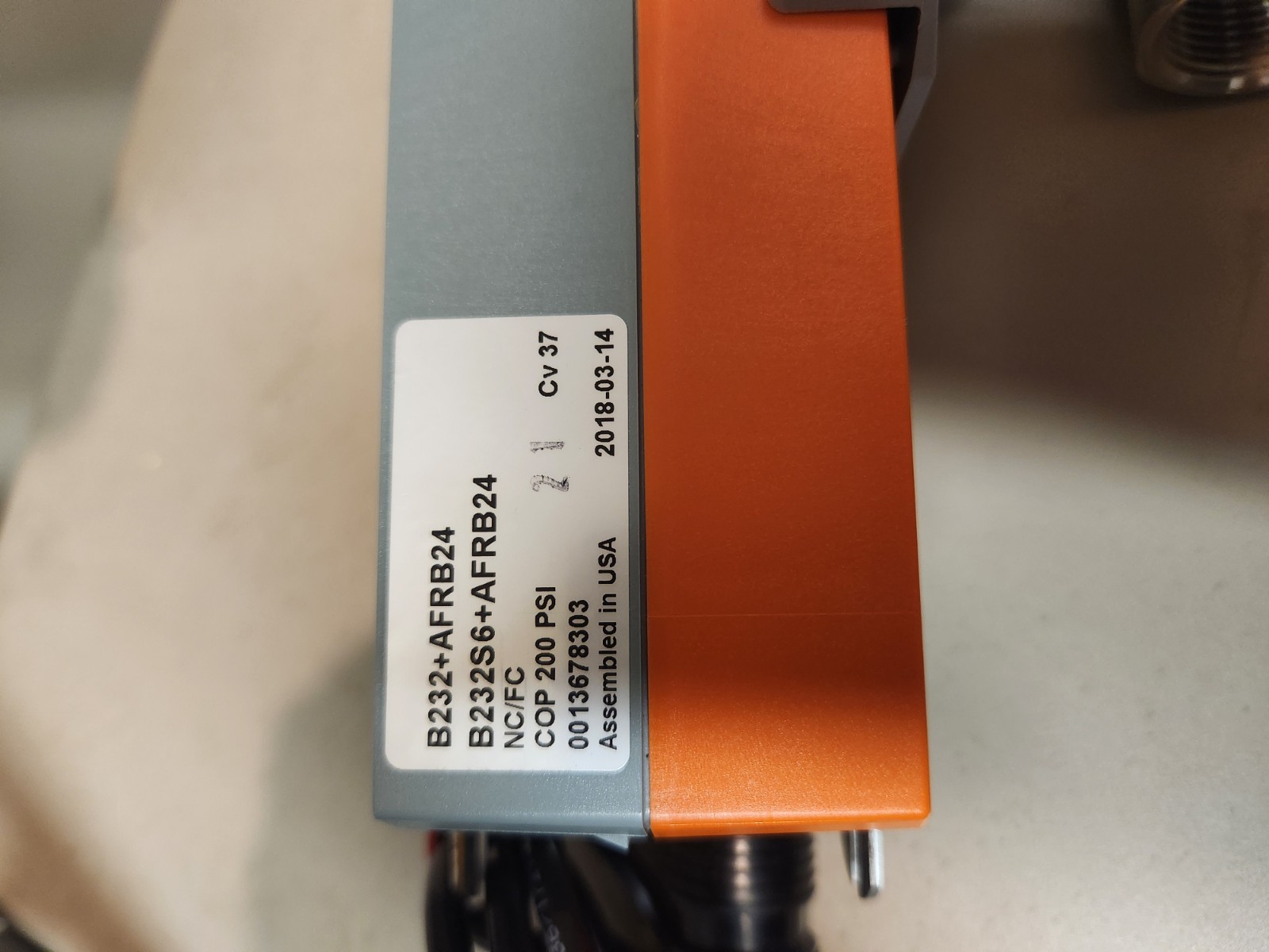 Belimo AFRB24+B232 Actuator and 1-1/4 Valve
