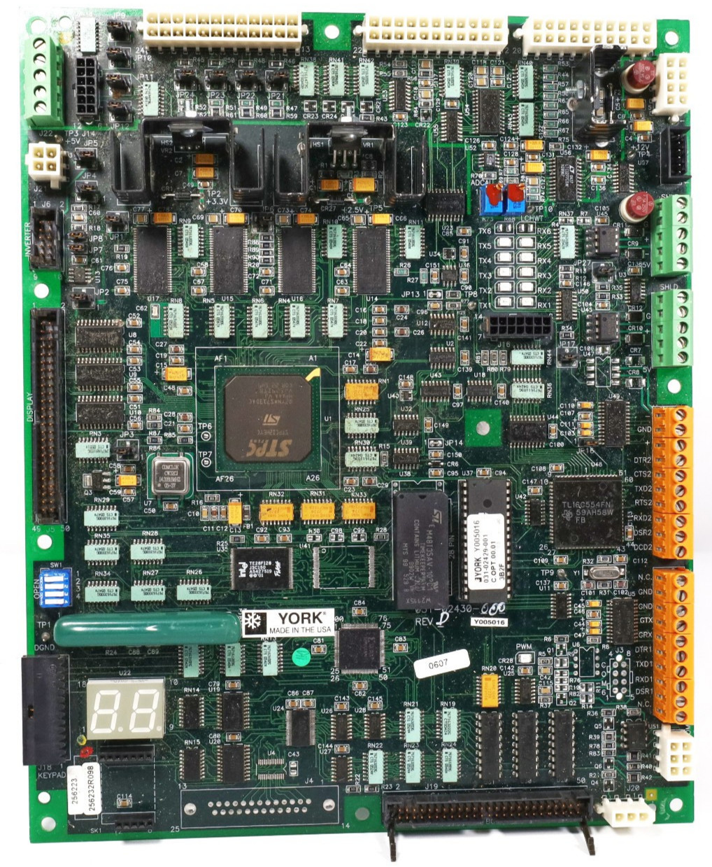 York 031-02430-000 Rev D Chiller Control Board
