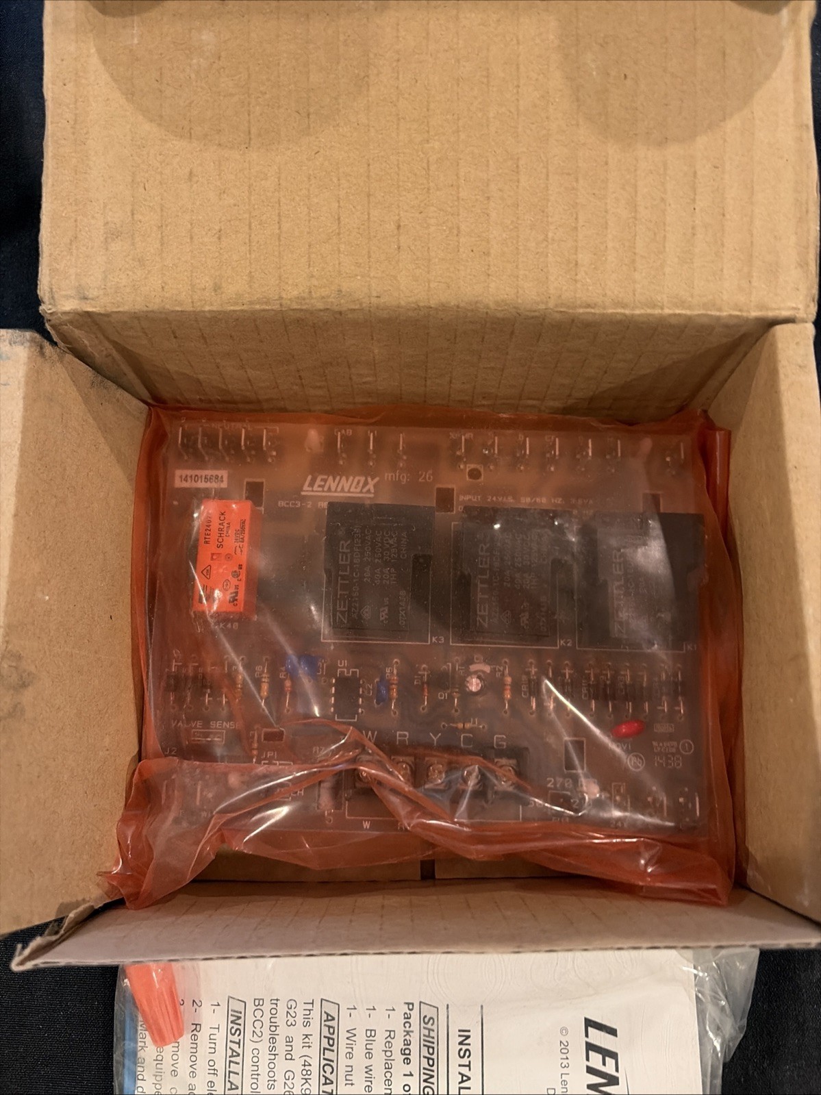 Lennox 48K98 Upgrade Furnace Control Circuit Board for Lennox OEM BCC3, 65K29/LB