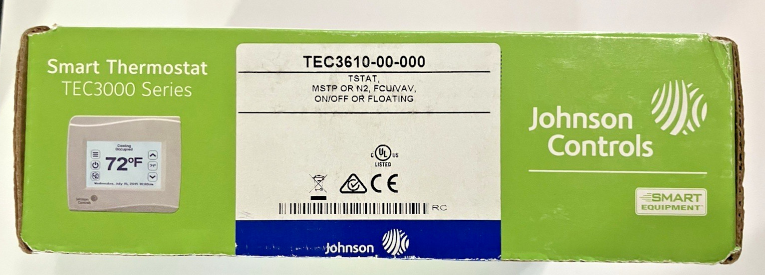Johnson Controls Smart Thermostat TEC3000 Series, TEC3610-00-000 Never been used