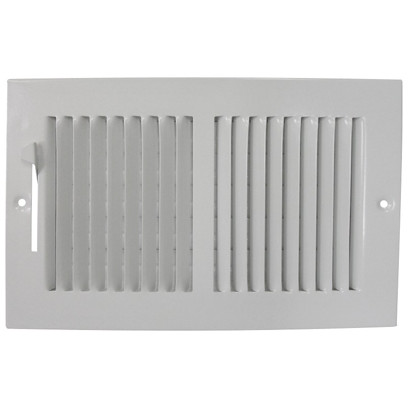 ProSource BB10X6W Baseboard Register, 11-3/4 in L, 7-3/4 in W, 50 deg Air Deflec