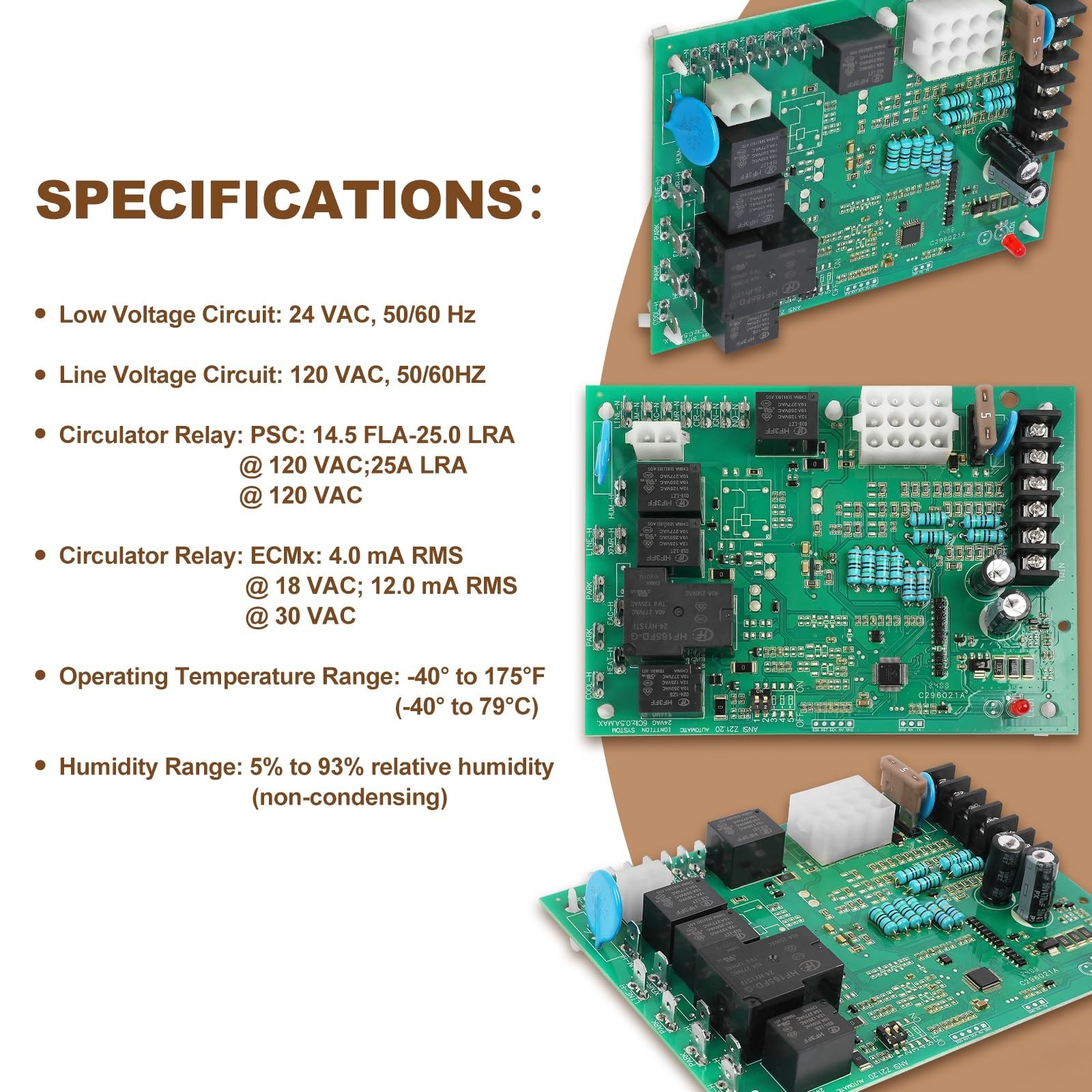 Furnace Control Circuit Board Replacement 50A55-743 for Goodman Amana Models
