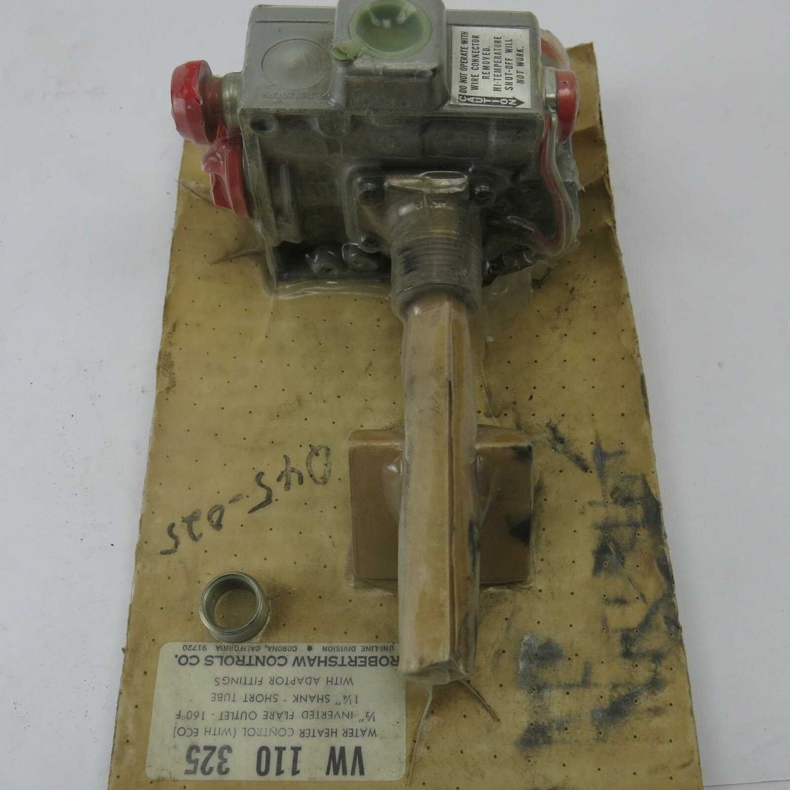 WATER HEATER CONTROL W/ECO ( VW 110 325 ) BY ROBERTSHAW Brand New