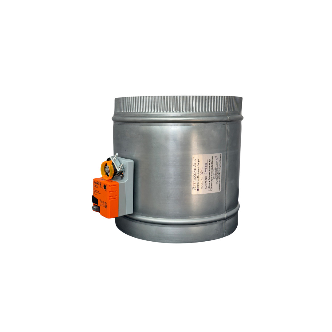 SD-12″ Belimo 3 wire Motorized 24v round zone control damper