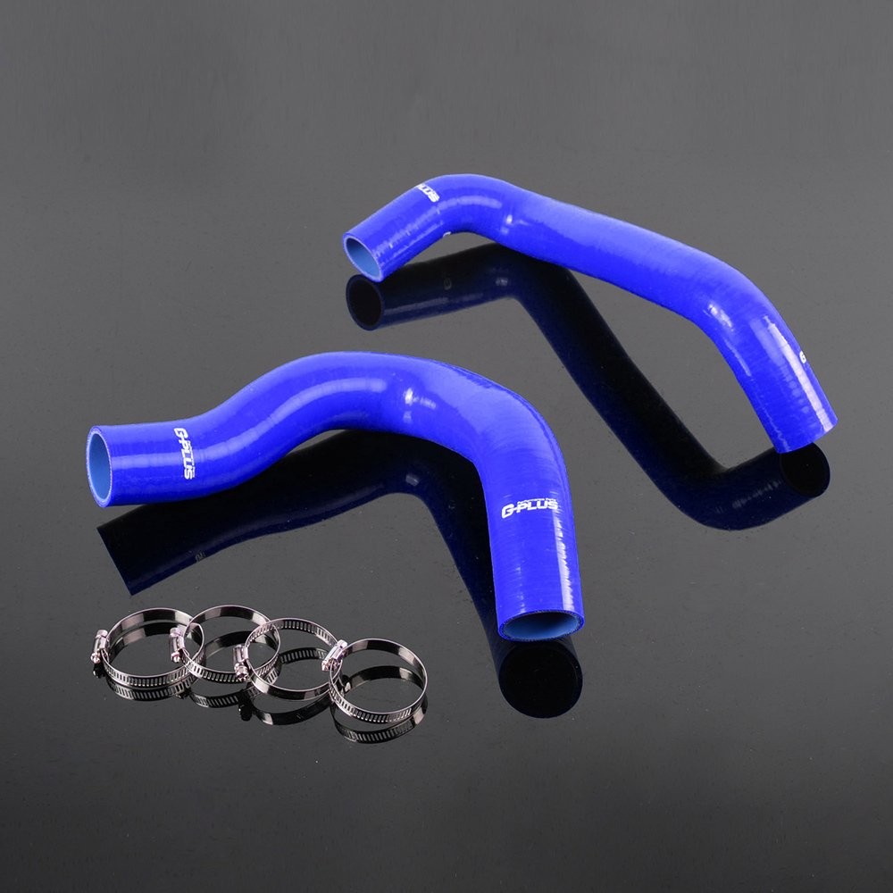 Silicone Radiator Hose Kit Blue with Clamps for F Series Broncos 1967-1980