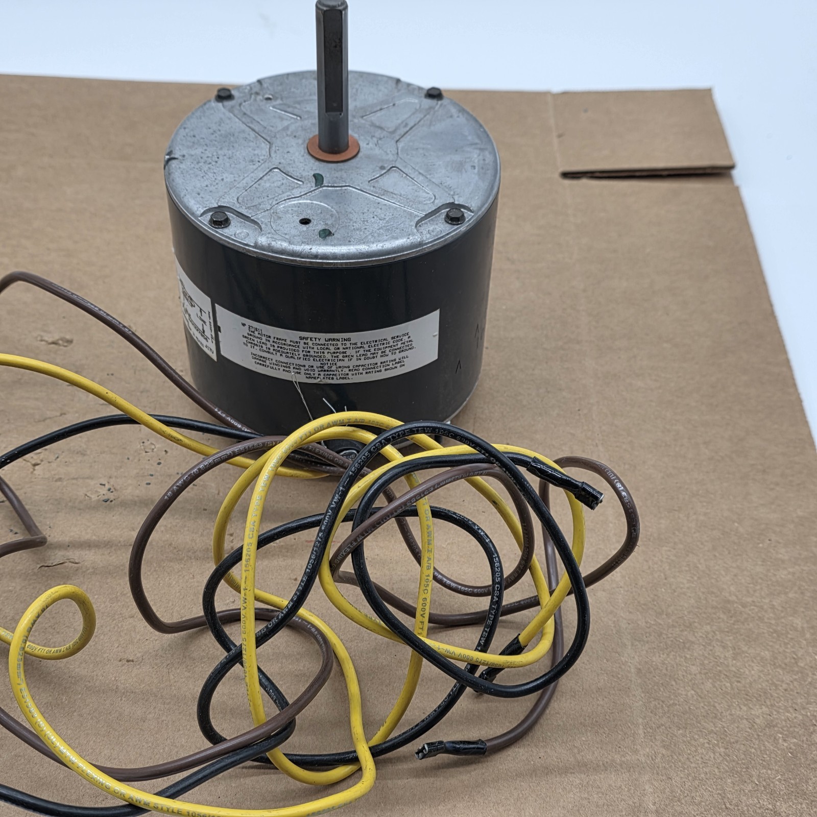 Genteq UB02S Condenser Fan Motor 1/4HP 208-230V 1100RPM 5KCP39HF HVAC OEM