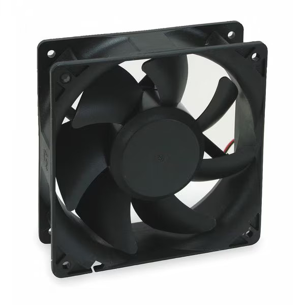 Dayton 4-11/16 in H x 4-11/16 in W Square Axial Fan, 1-1/2 in D, 124 CFM, 115V