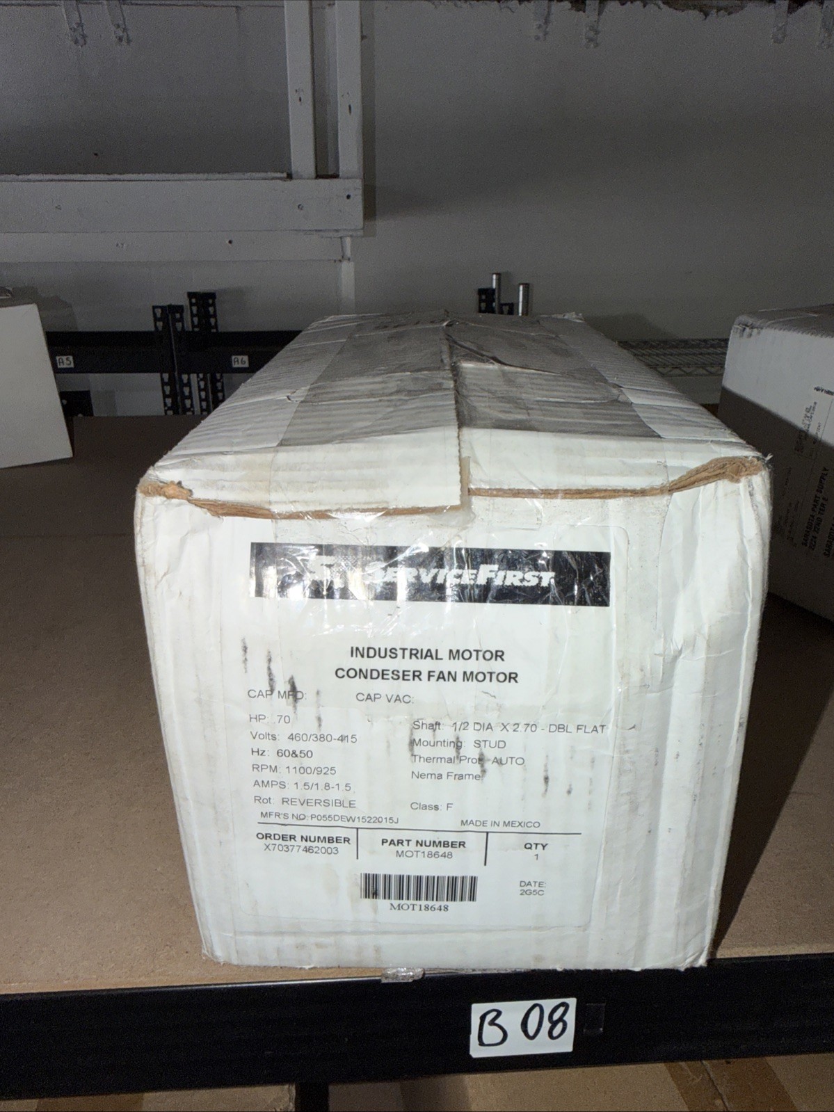 Trane MOT18648 460v 3-Phase .7HP Condenser Motor – OEM GENUINE PART MOT 18648