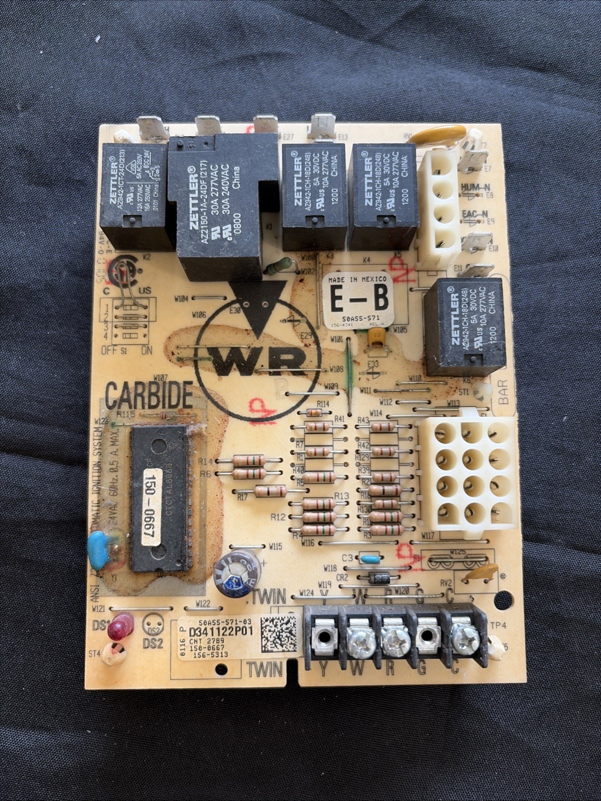 White Rodgers 50A55-571-03 Furnace Control Circuit Board D341122P01