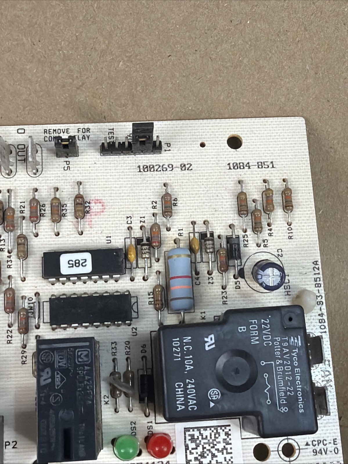 Lennox Armstrong Control Board 1084-83-8512A 100269-02 1084-851 (C2)