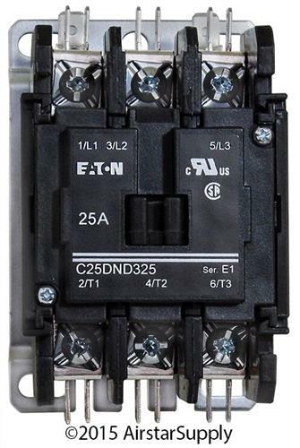 C25DND325A Eaton / Cutler Hammer Contactor – 25 Amp 3 Pole 120V Coil