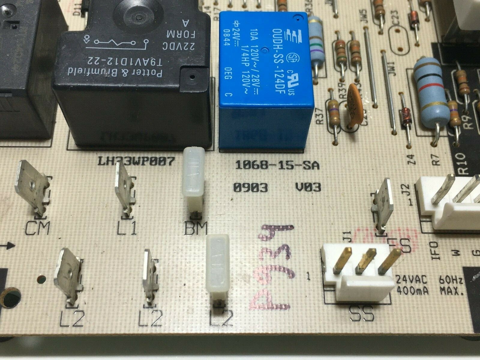 Carrier LH33WP007 Control Circuit Board 1068-83-117A 1068-15-SA used #P934