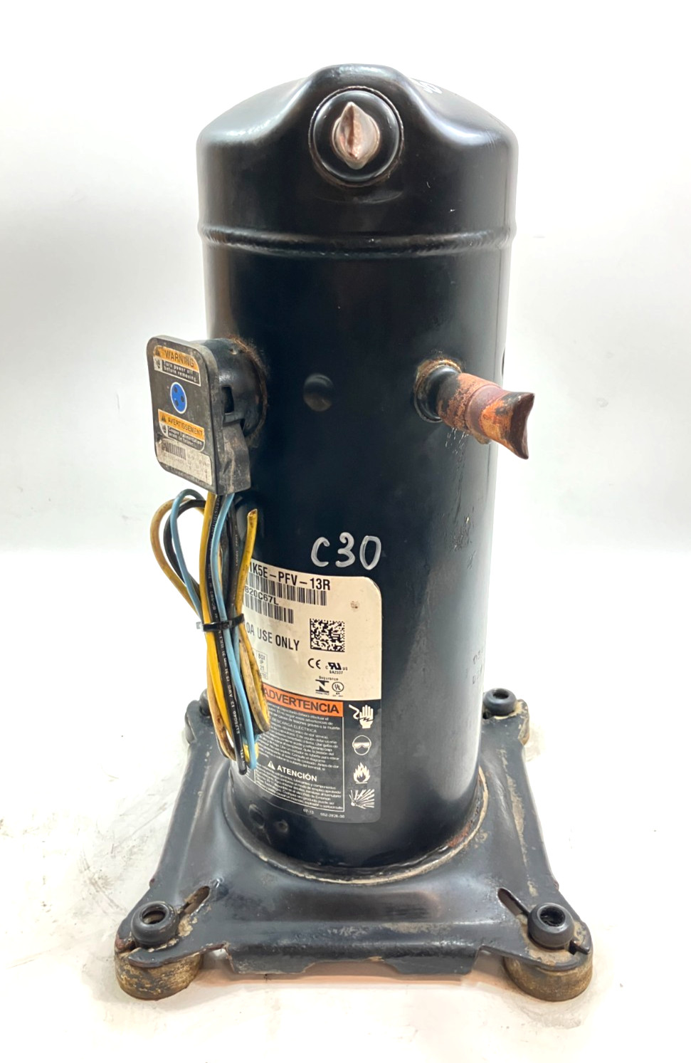 Copeland 2.5 Ton Scroll Compressor ZP31K5E-PFV-13R R410A 208/230V 1 PH used C30
