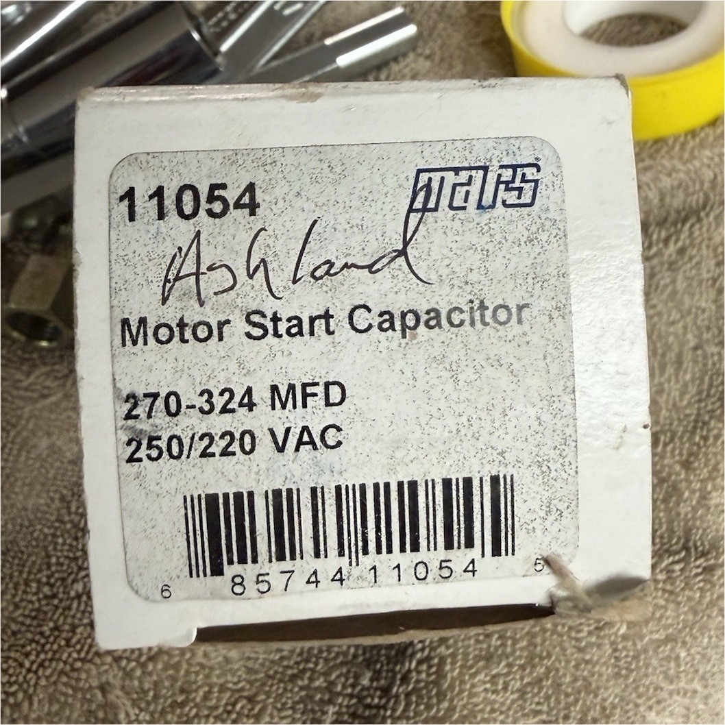 MARS 11054 Motor Start Capacitor 270-324 MFD 250/220 VAC MPN 092A270B250CD6A