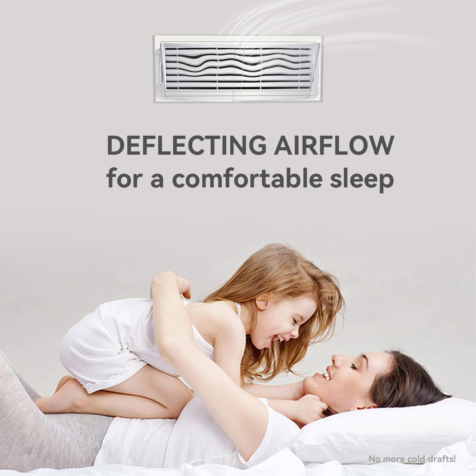 Adjustable Air Vent Deflector for AC,Ceiling, Wall, Floor, 9” to 14”…