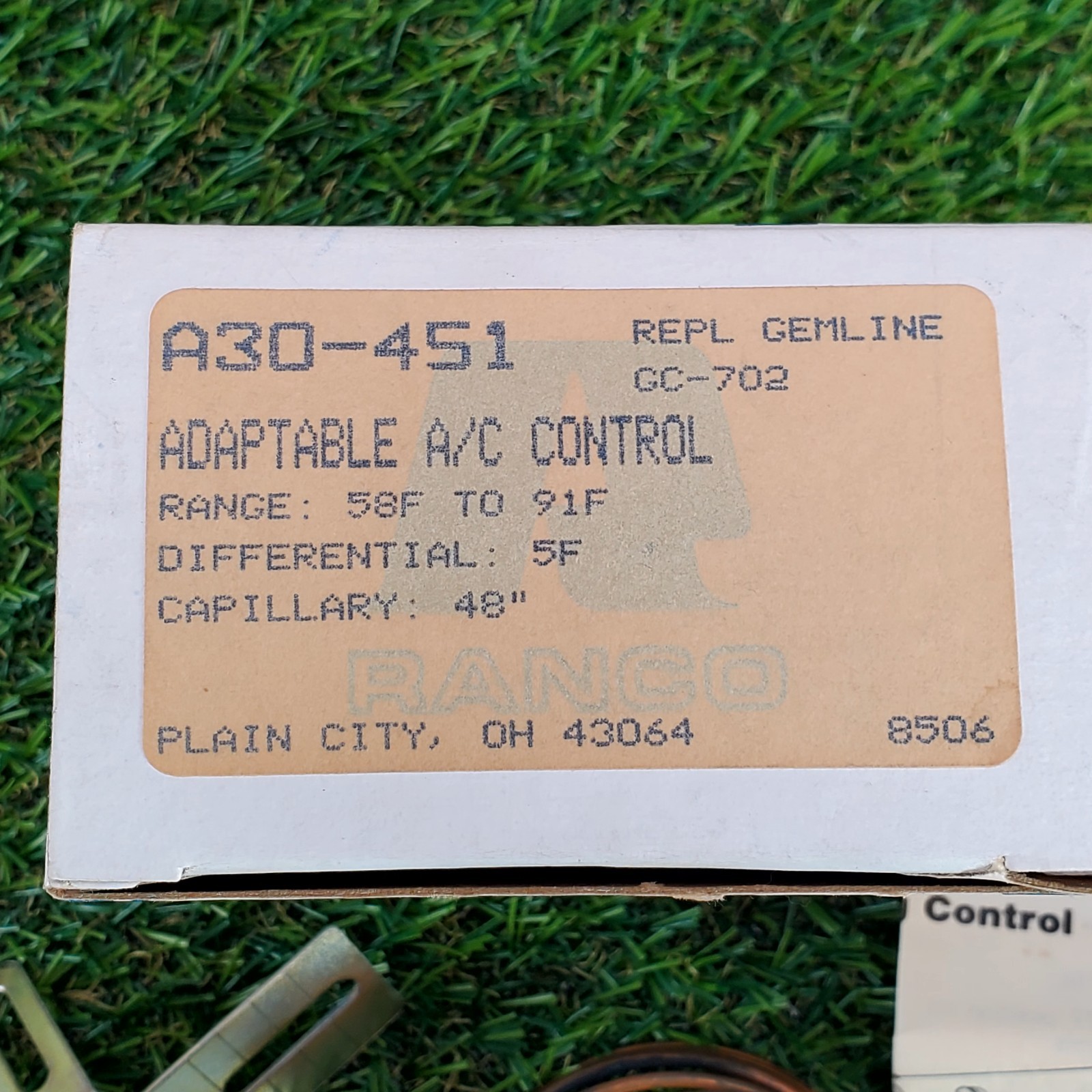 Ranco A30-451 Adaptable A/C Control, GC-702 (NOS)