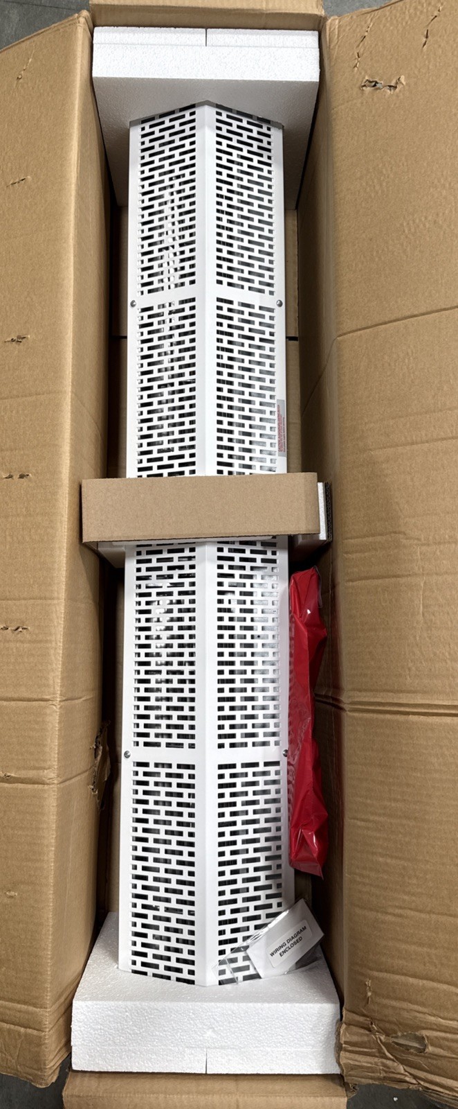 Berner SLC07-1048AC-G Low Profile Air Curtain, 8 1/2 in D, 48 in W, 1360 cfm
