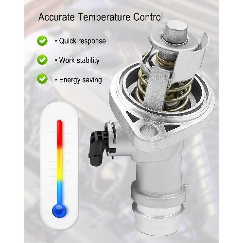 Coolant Thermostat Housing Assembly Fit for Elantra 2017-2020 Kona 2018-2021 Vel