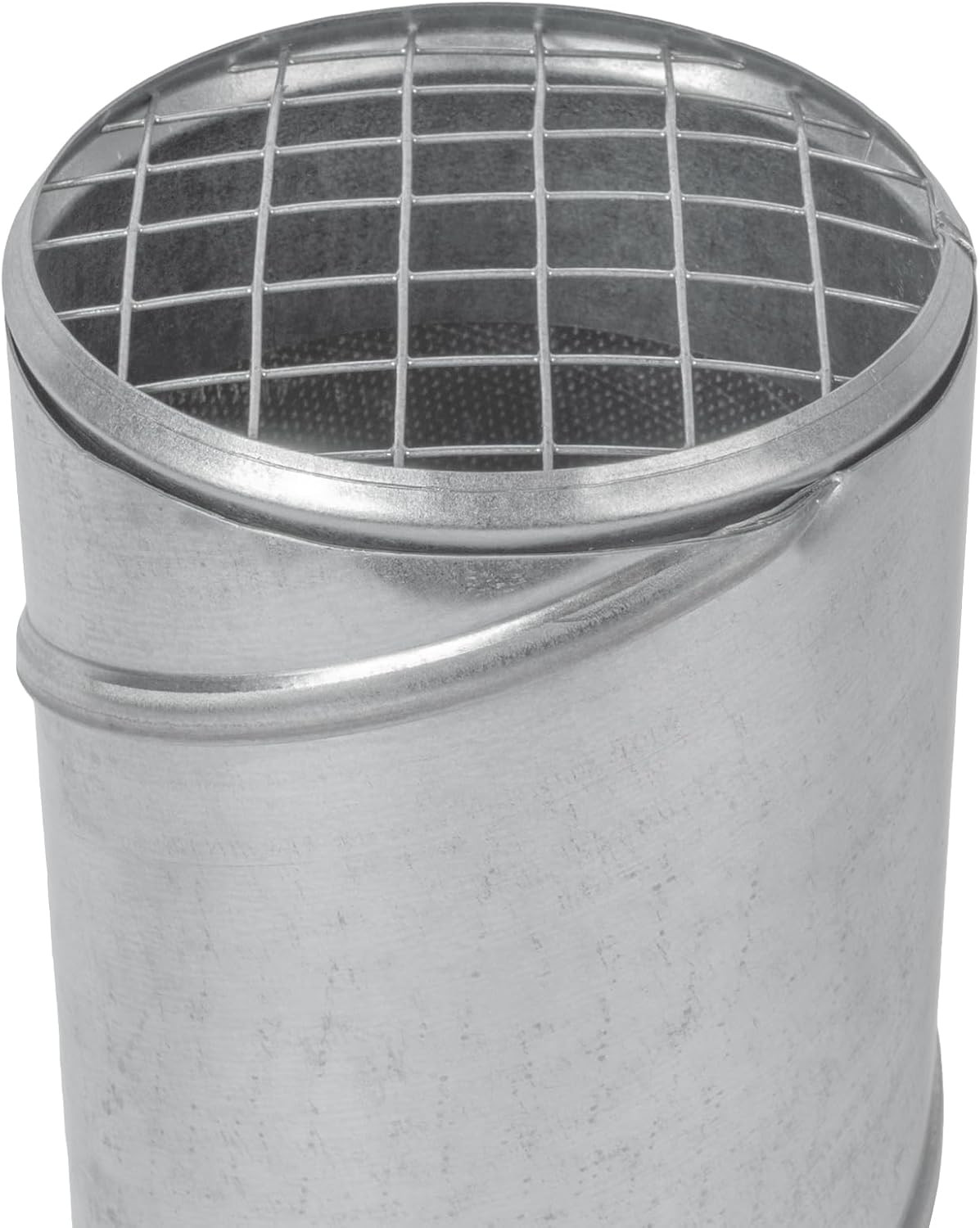 Ø4 Inch Duct Cover – Galvanized Steel Round Duct Cap with Mesh Screen – HVAC …