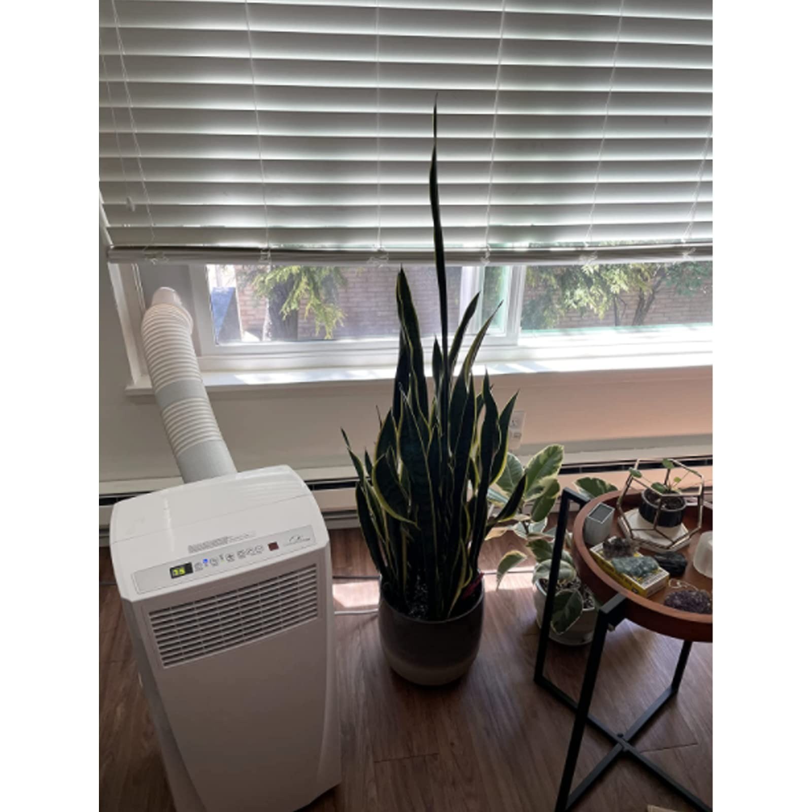 JEACENT Portable AC Sliding Door Vent Kit, Adjustable PVC Seal, 90 Inches