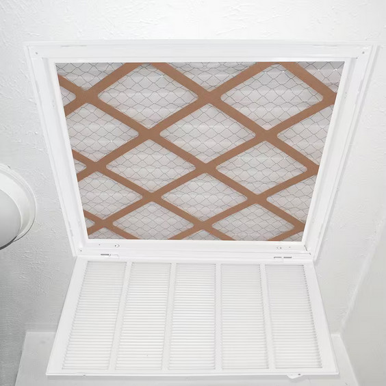25×20 in. Steel Return Air Filter Grille HVAC Vent Cover White
