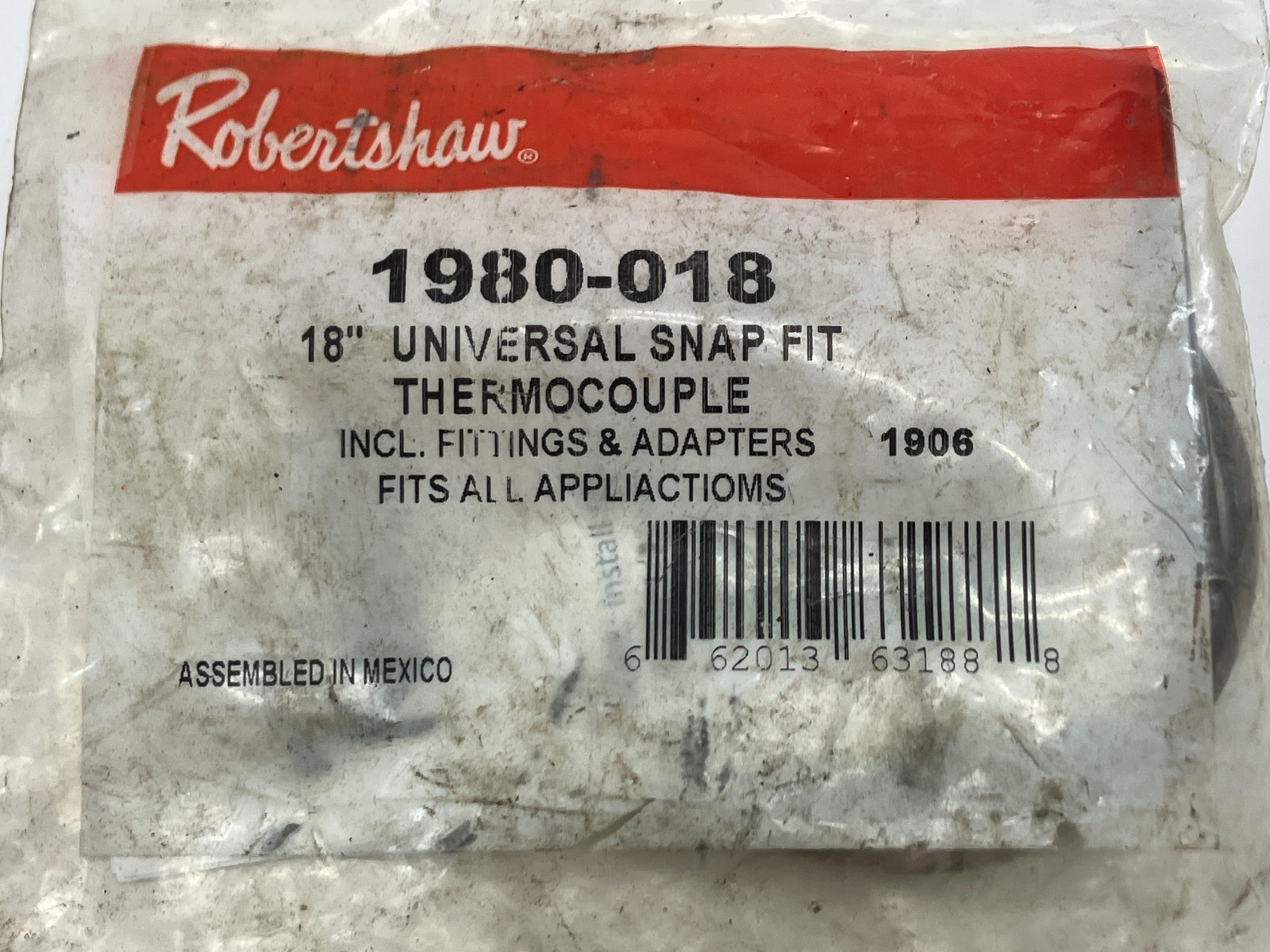 Robertshaw Thermocouple 18″ 1980-018 Snap Fit Universal ~ Shop Cleanout