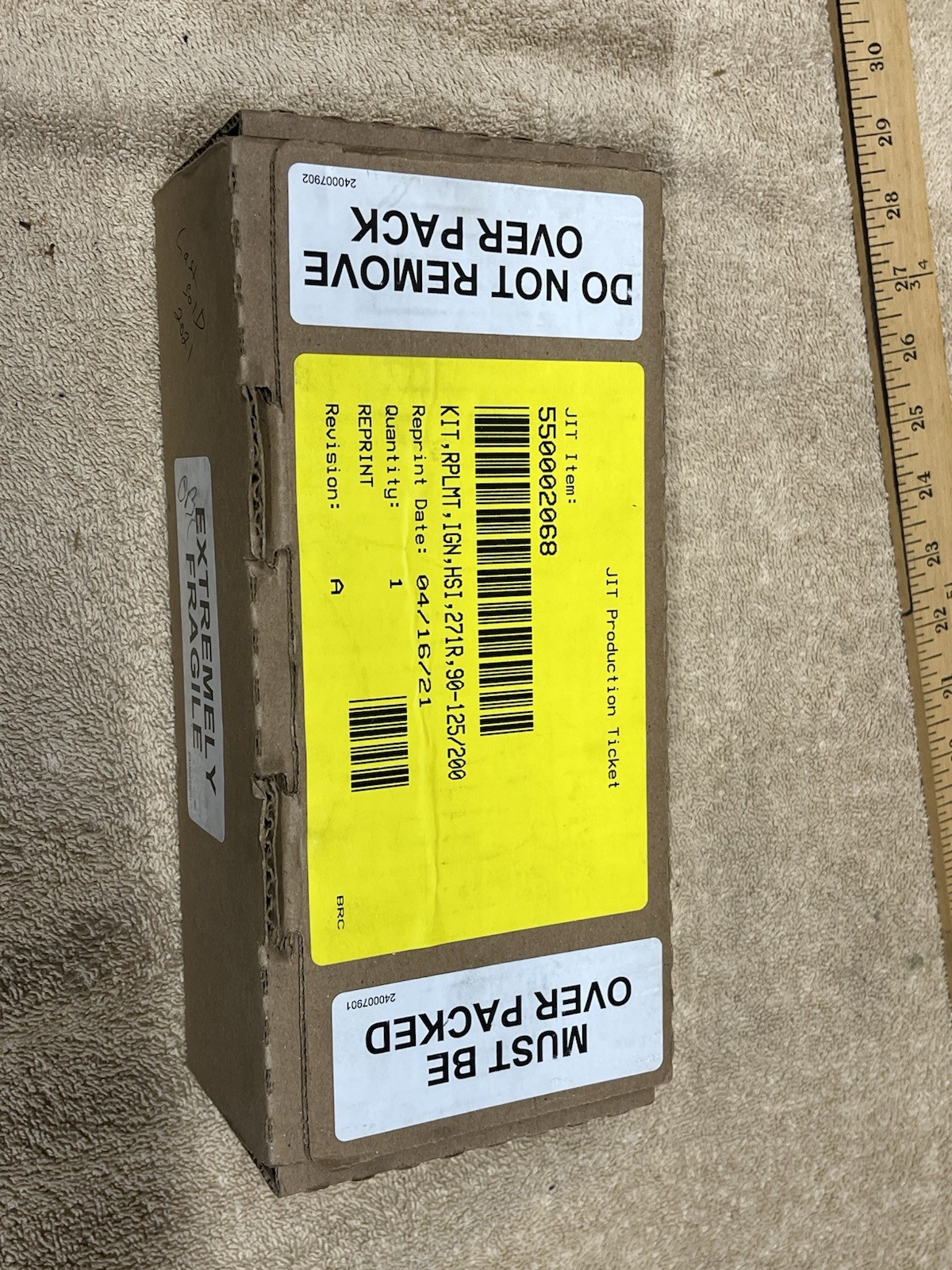 Hot Surface Ignitor Kit for Boiler, Model 271R, 6in, MPN 550002068