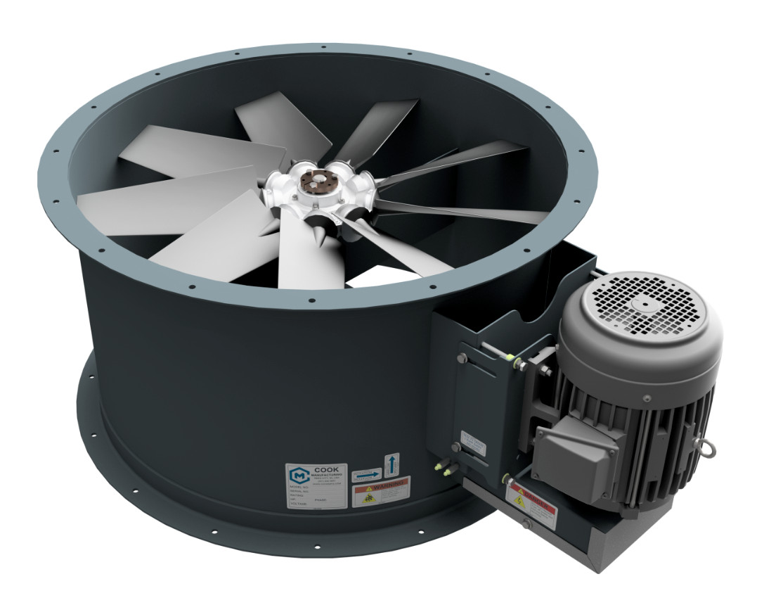 36″ Dia Tube Axial Fan – 5Hp – 1Ph – 17,500 CFM – Free Shipping
