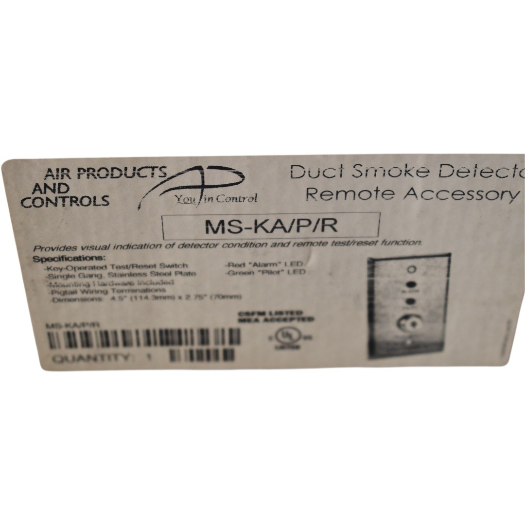 NEW Air Products and Controls MS-KA/P/R Duct Smoke Detector Remote Test Reset