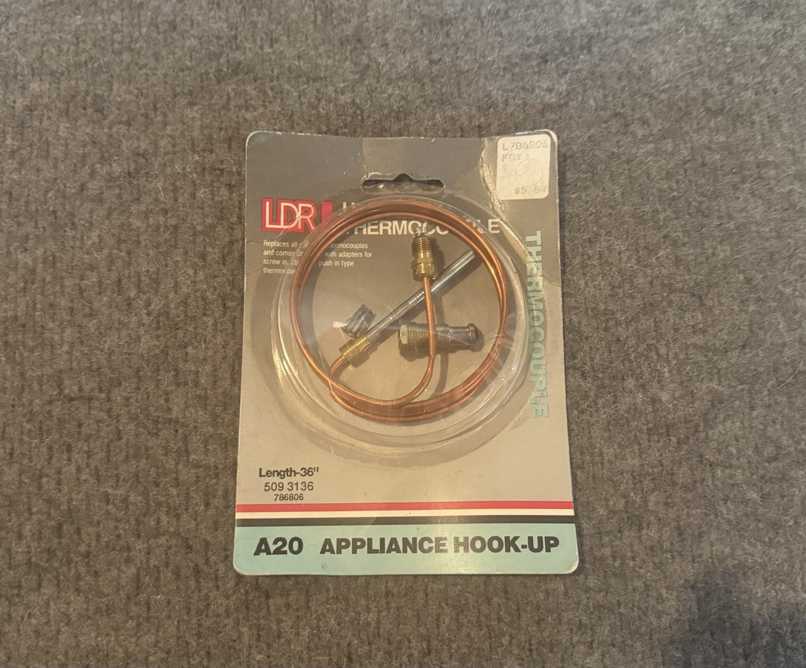 LOT Of JOHNSON/DAYTON CONTROLS REPLACEMENT THERMOCOUPLES (1) 36″(3) 48”(1) 30”