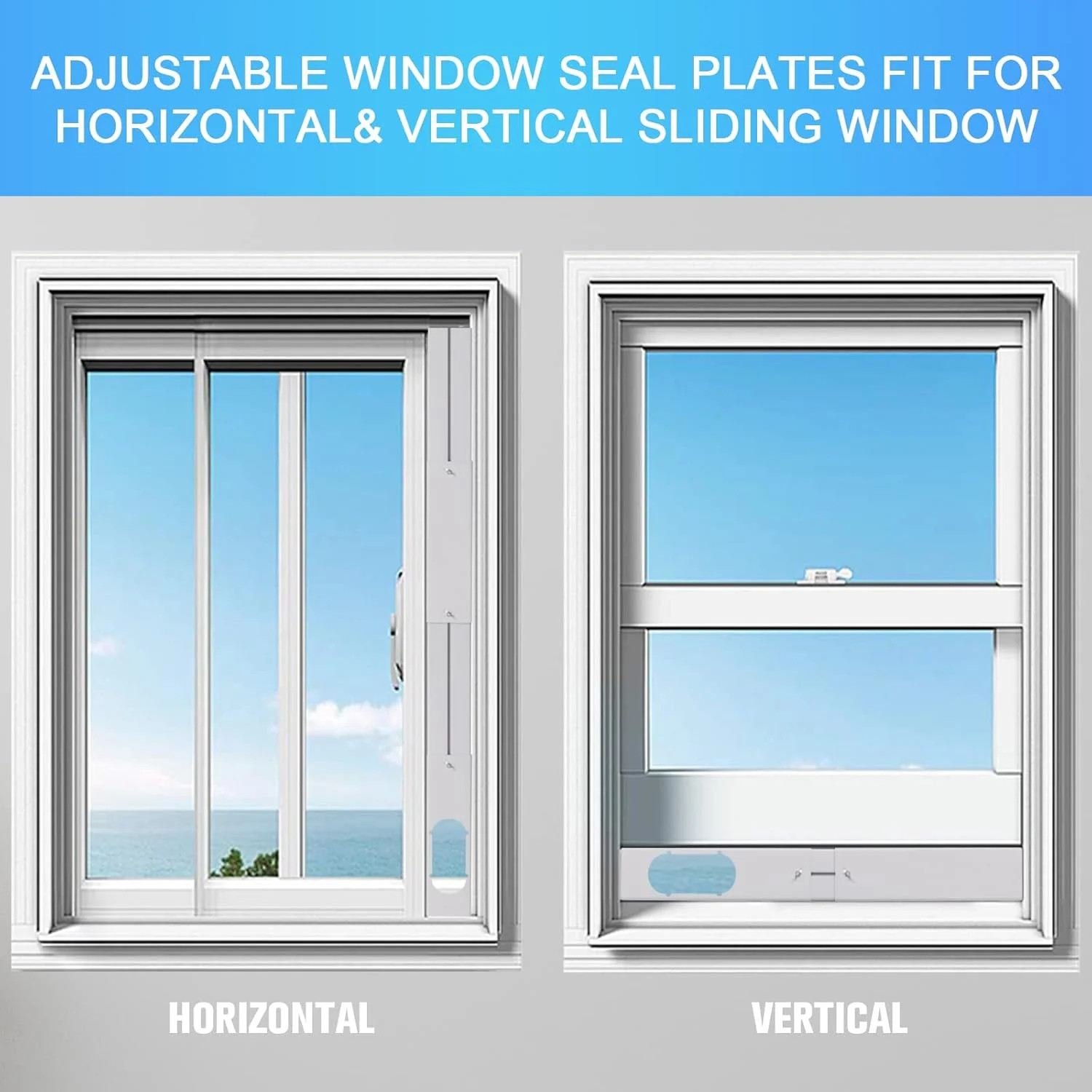 Portable Air Conditioner Window Vent Kit with 5.9″ Exhaust Hose Adjustable Porta