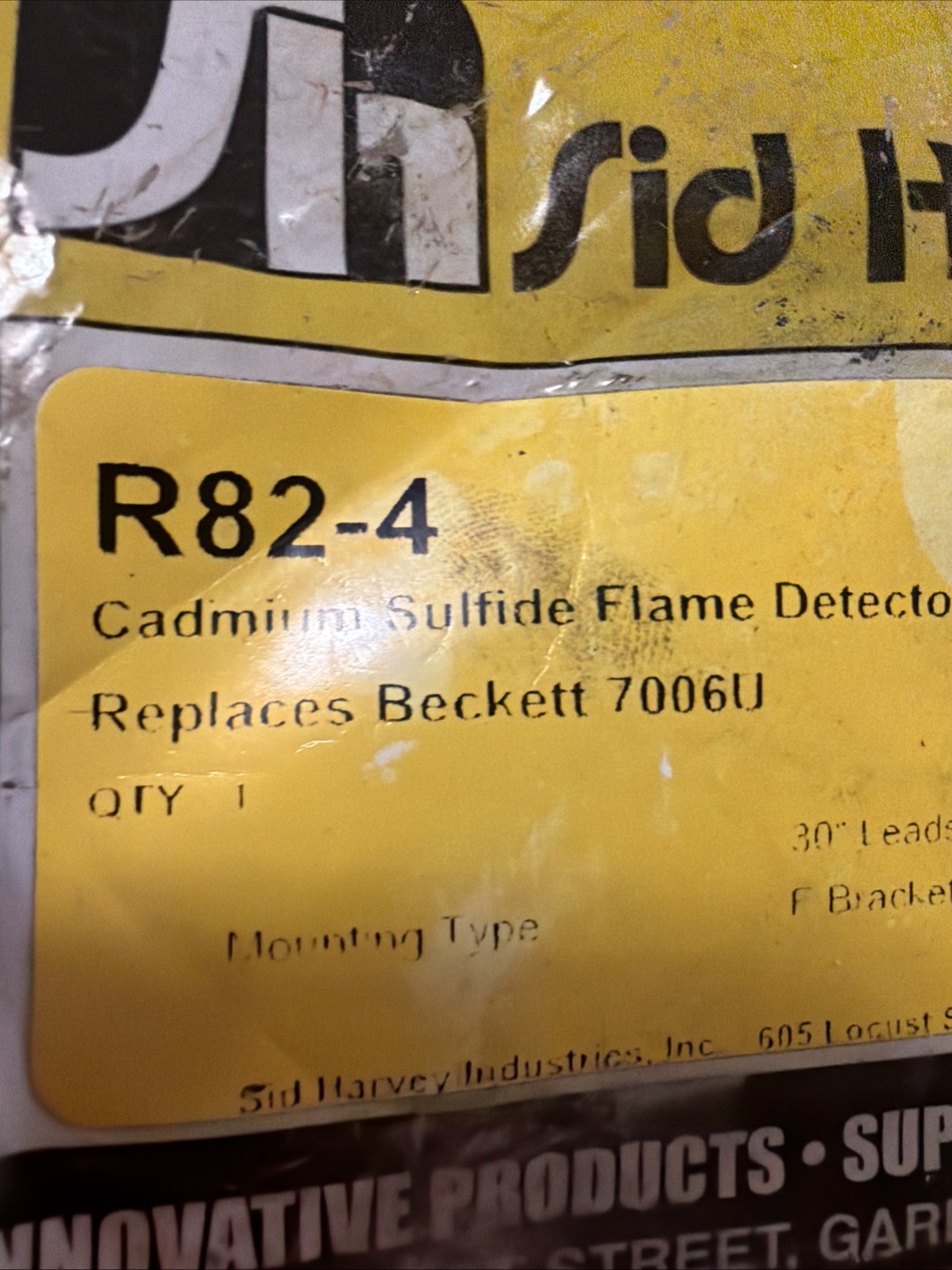 Sid Harvey #R82-4 Cadmium Sulfide Flame Detector Kit