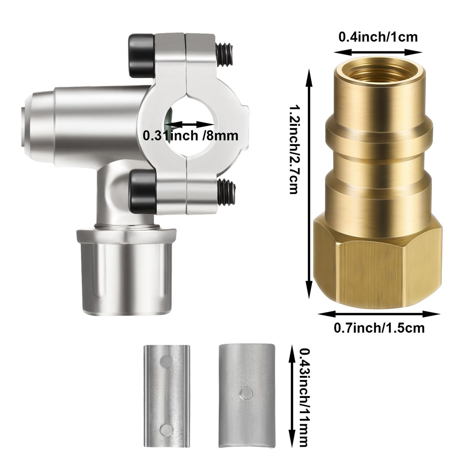 Bullet Piercing Valve Kits with Dust Cap Converts R12 to R134a Fit 7/16 Inch Low