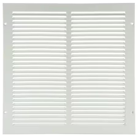 Ceiling/Wall Return Air Grille, 14 In W X 14 In H Opening, 540Cfm, White,
