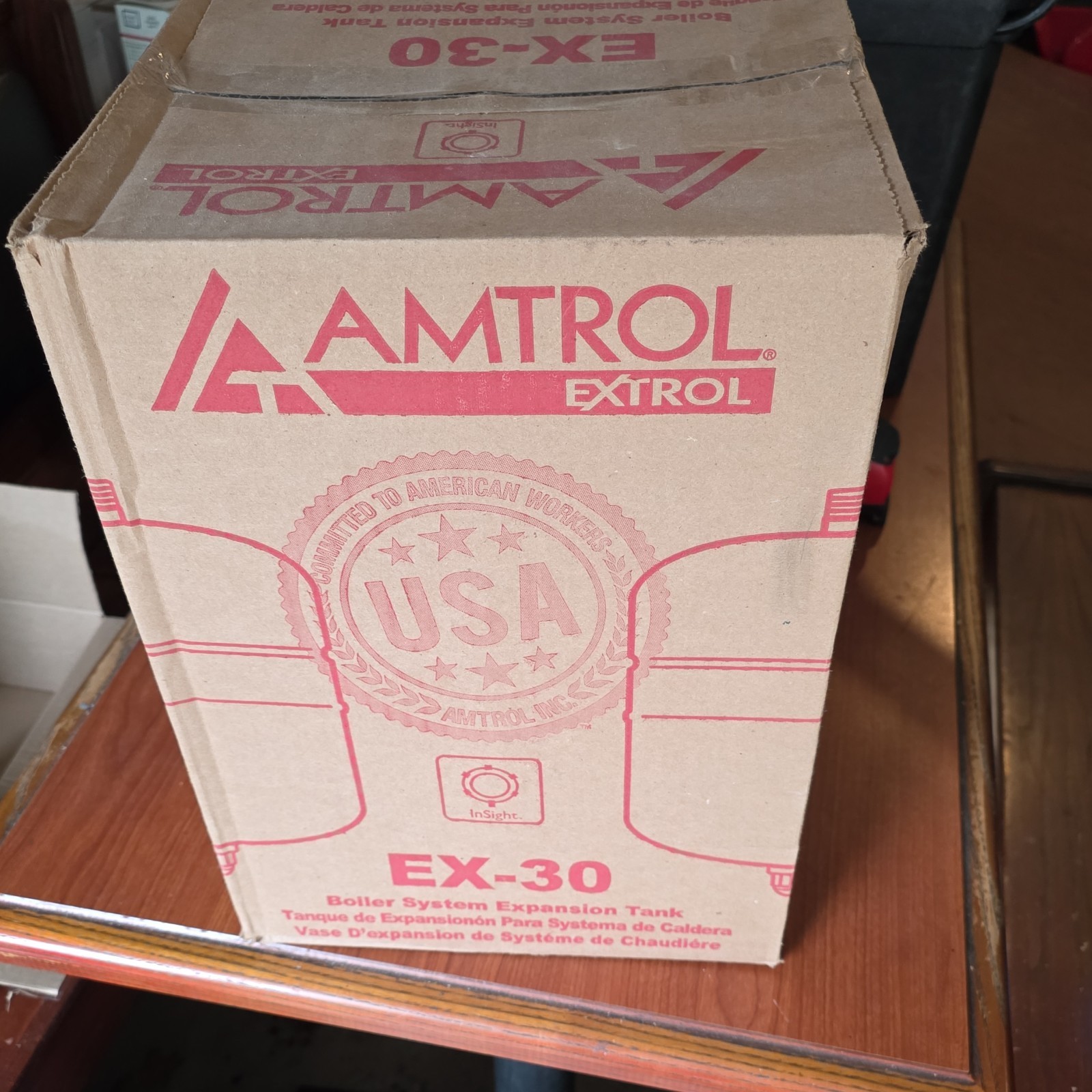 Amtrol Extrol EX-30 Boiler Expansion Tank 4.4 gal 100 psi Steel 8in