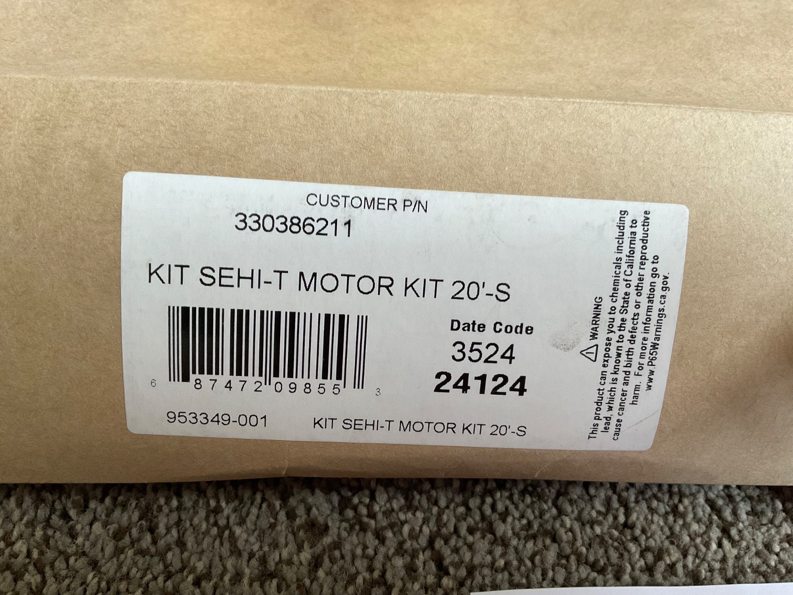 New in Box Sporlan Step Motor Expansion Valve Type SE- P/N 330386211