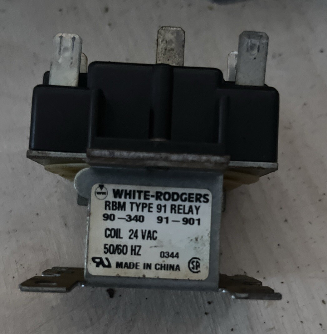 WHITE-RODGERS #90-340/91-901 TYPE 91 CONTROL RELAY USED