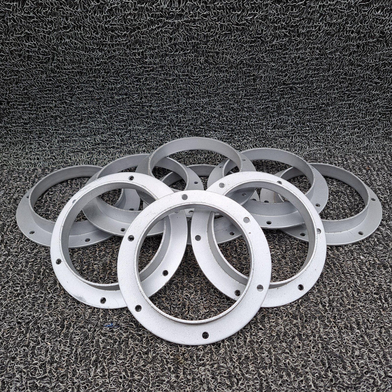 Nordfab 8040401821 Round Angle Flange Adapter, 5 In Duct Dia, Galv. Steel, Qt 9