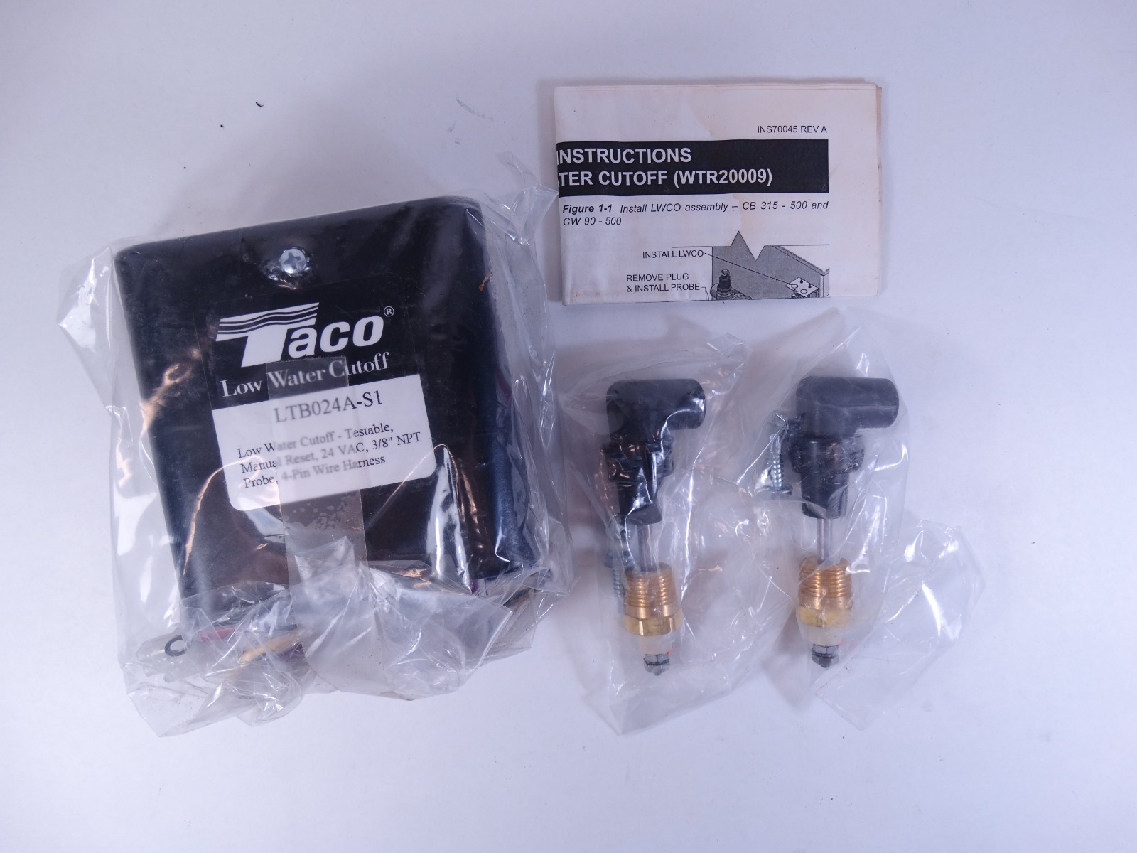 Lochinvar WTR20009 Low Water Cut-Off With Manual Reset, 24 Vac, 3/8¨ NPT Probe