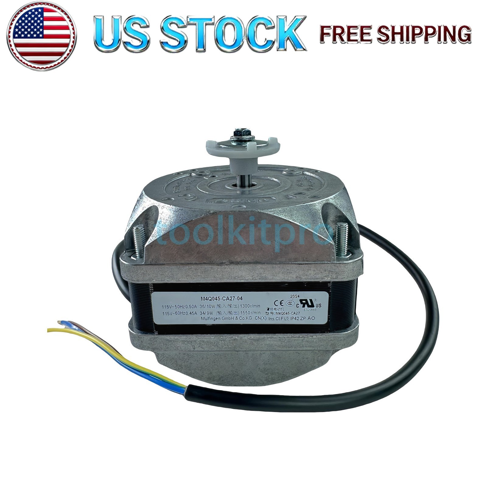 For Ebm-Papst M4Q045-CA27-04 Freezer Condenser Fan Motor, 115V AC Fan Motor Comp